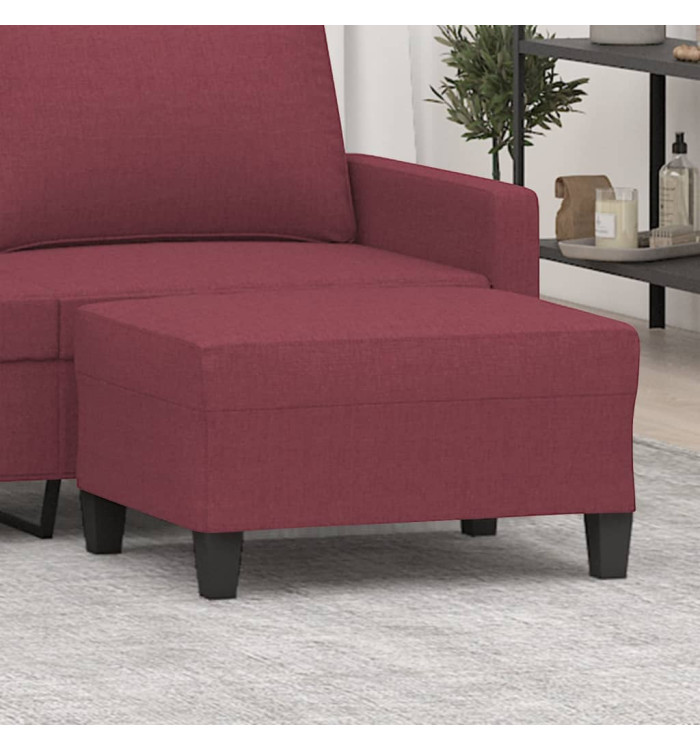 Repose-pied Rouge bordeaux 70x55x41 cm Tissu | Mobilier & Déco