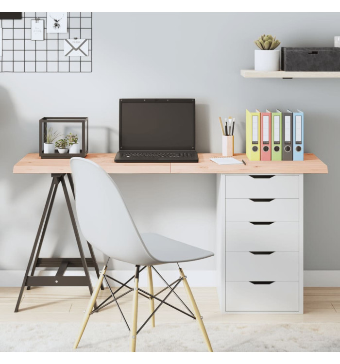 Dessus de table 140x40x(2-4) cm bois de chêne massif non traité | Mobilier & Déco