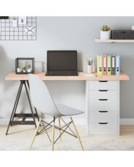 Dessus de table 140x40x(2-4) cm bois de chêne massif non traité | Mobilier & Déco