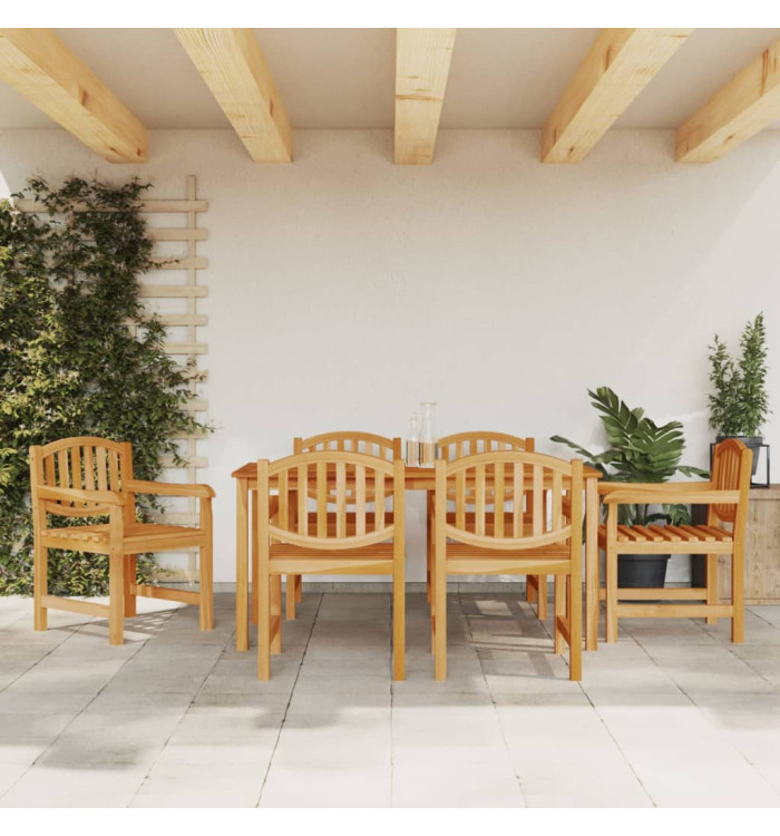 Ensemble à manger de jardin 7 pcs Bois de teck solide | Mobilier & Déco