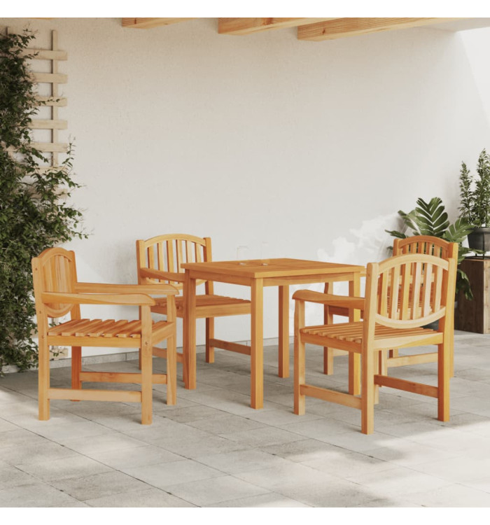 Ensemble à manger de jardin 5pcs Bois de teck massif | Mobilier & Déco