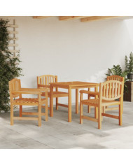 Ensemble à manger de jardin 5pcs Bois de teck massif | Mobilier & Déco