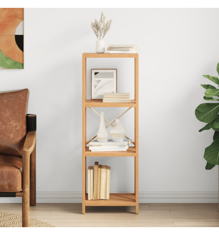 Étagère à 4 niveaux 40x30x112 cm bois de chêne massif | Mobilier & Déco