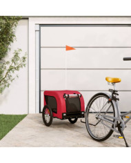 Remorque de vélo pour animaux de compagnie rouge et noir | Mobilier & Déco