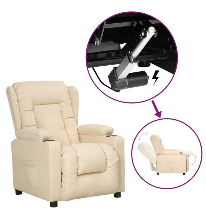 Fauteuil Crème Tissu | Mobilier & Déco