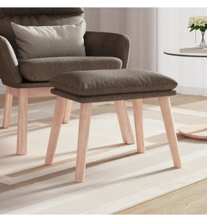 Repose-pied Taupe 45x29,5x35 cm Tissu | Mobilier & Déco