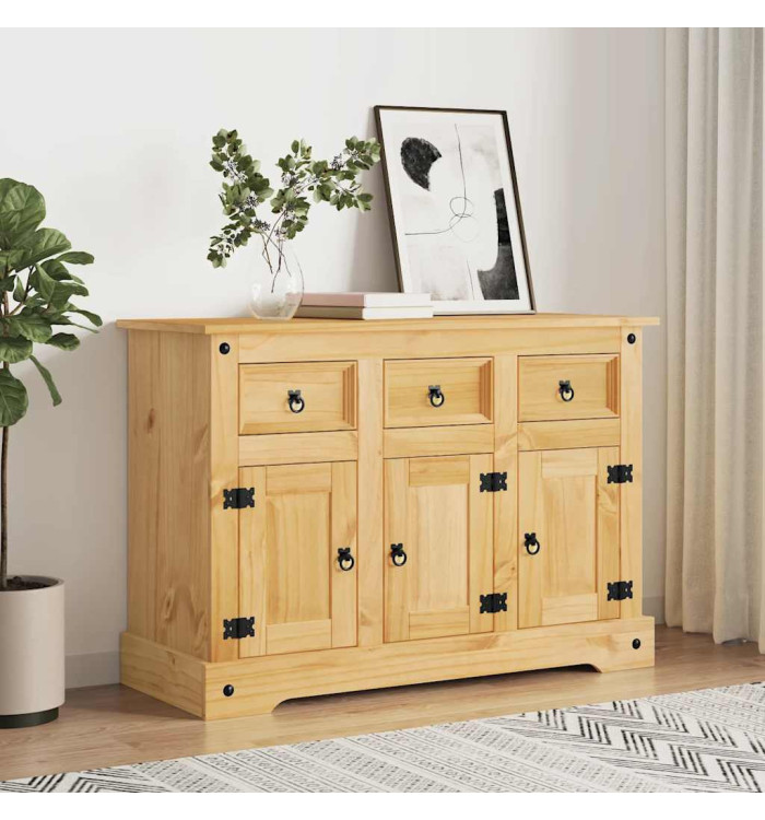 Buffet Corona marron 112x44x78 cm bois massif pin mexicain | Mobilier & Déco