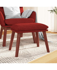 Repose-pied Rouge 45x29,5x35 cm Tissu | Mobilier & Déco