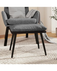 Repose-pied Gris clair 45x29,5x35 cm Tissu et similicuir | Mobilier & Déco