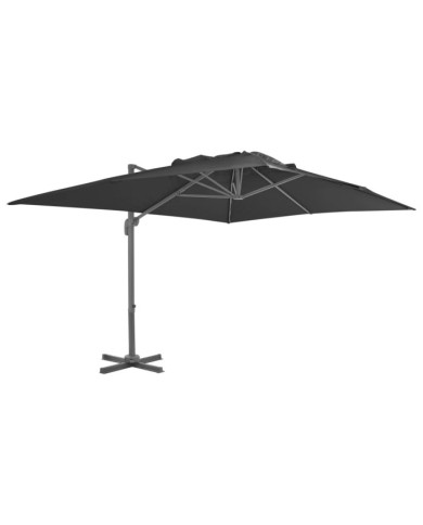 Parasol de jardin en porte-à-faux et poteau en aluminium | Mobilier & Déco