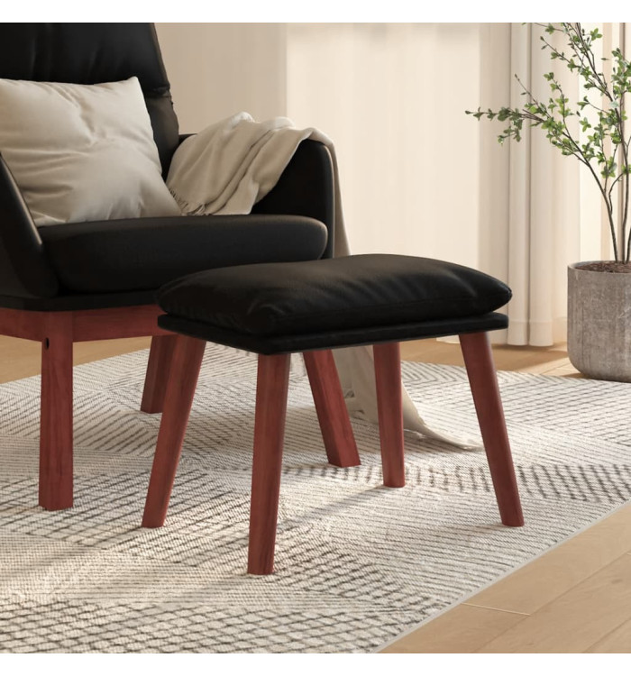 Repose-pied Noir 45x29,5x35 cm Similicuir | Mobilier & Déco