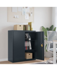 Classeur anthracite 90x40x105 cm acier | Mobilier & Déco
