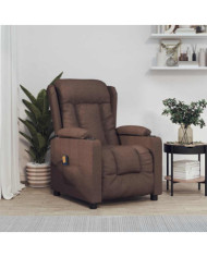 Fauteuil de massage Marron Tissu | Mobilier & Déco