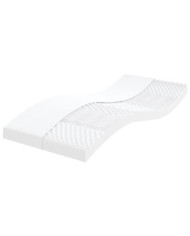 Matelas en mousse blanc 90x200 cm 7 zones dureté 20 ILD | Mobilier & Déco