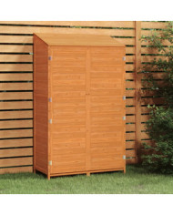 Remise de jardin Marron 102x52x174,5 cm Bois de sapin solide | Mobilier & Déco
