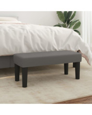 Banc Gris 70x30x30 cm Similicuir | Mobilier & Déco