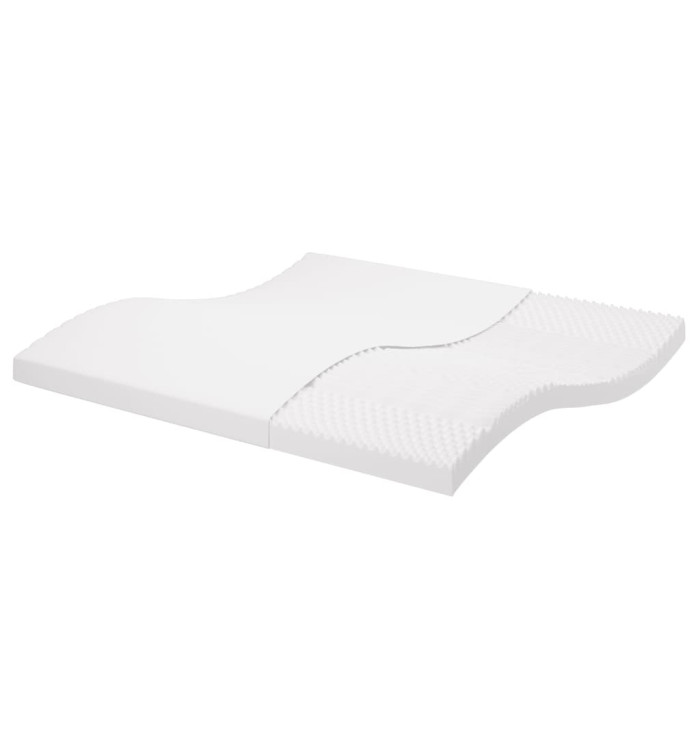 Matelas en mousse blanc 200x200 cm 7 zones dureté 20 ILD | Mobilier & Déco