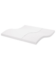 Matelas en mousse blanc 200x200 cm 7 zones dureté 20 ILD | Mobilier & Déco