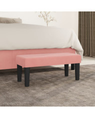 Banc Rose 70x30x30 cm Velours | Mobilier & Déco