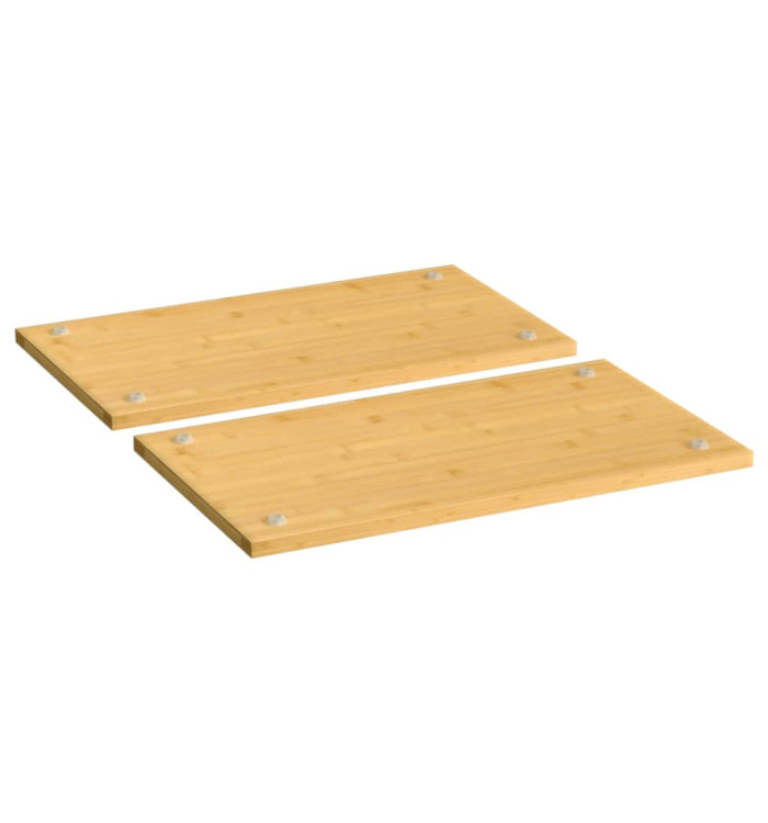 Couvercles de cuisinière 2 pcs 50x28x1,5 cm bambou | Mobilier & Déco