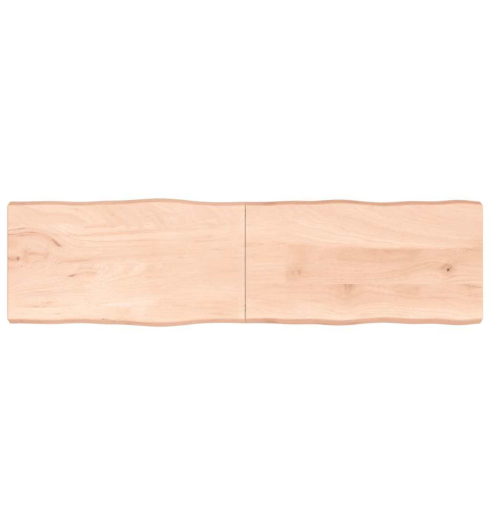 Dessus de table bois massif non traité bordure assortie | Mobilier & Déco