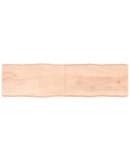 Dessus de table bois massif non traité bordure assortie | Mobilier & Déco