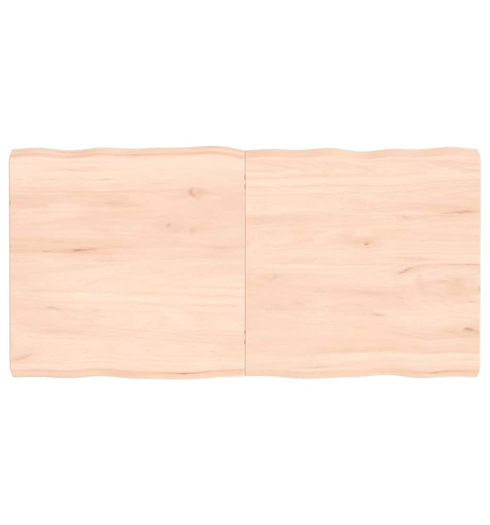 Dessus de table bois massif non traité bordure assortie | Mobilier & Déco