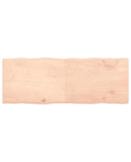 Dessus de table bois massif non traité bordure assortie | Mobilier & Déco