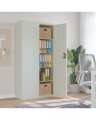 Classeur gris clair 90x40x180 cm acier | Mobilier & Déco