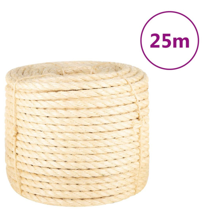 Corde 100 % sisal 14 mm 25 m | Mobilier & Déco