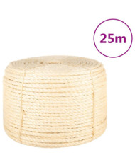 Corde 100 % sisal 12 mm 25 m | Mobilier & Déco
