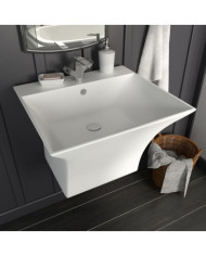 Lavabo mural Céramique Blanc 500 x 450 x 410 mm | Mobilier & Déco