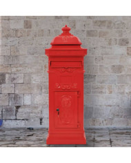 Boîte aux lettres à pilier Aluminium Vintage antirouille Rouge | Mobilier & Déco