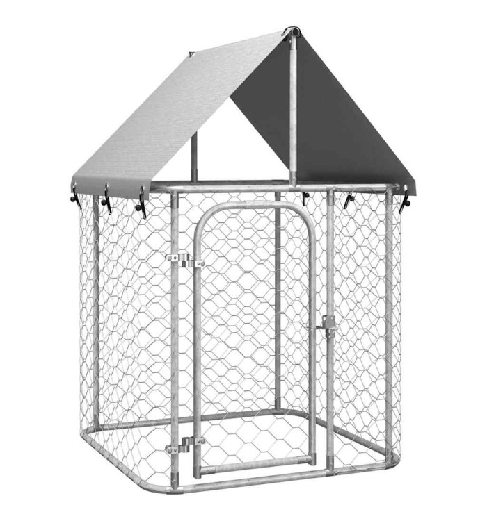 Chenil extérieur avec toit 100x100x150 cm | Mobilier & Déco