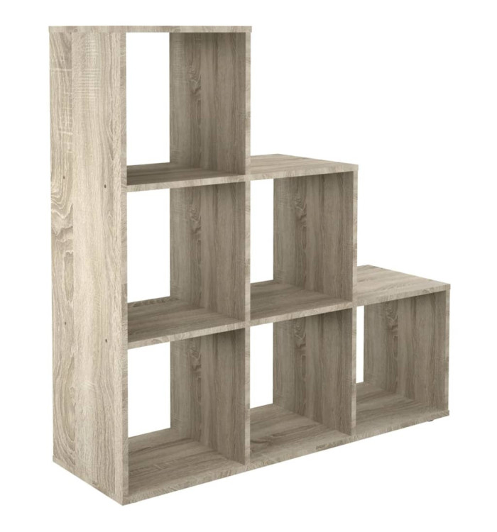 FMD Séparateur de pièce 6 compartiments 104,3x32,6x106,5cm chêne sable | Mobilier & Déco