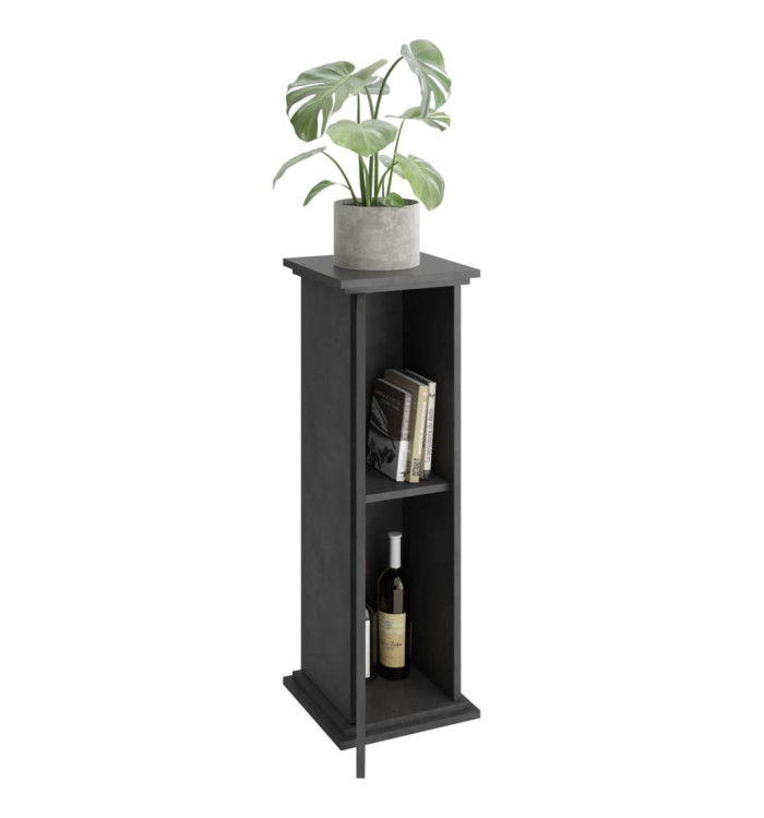 FMD Table d'appoint avec porte 88,5 cm gris | Mobilier & Déco
