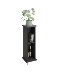 FMD Table d'appoint avec porte 88,5 cm gris | Mobilier & Déco