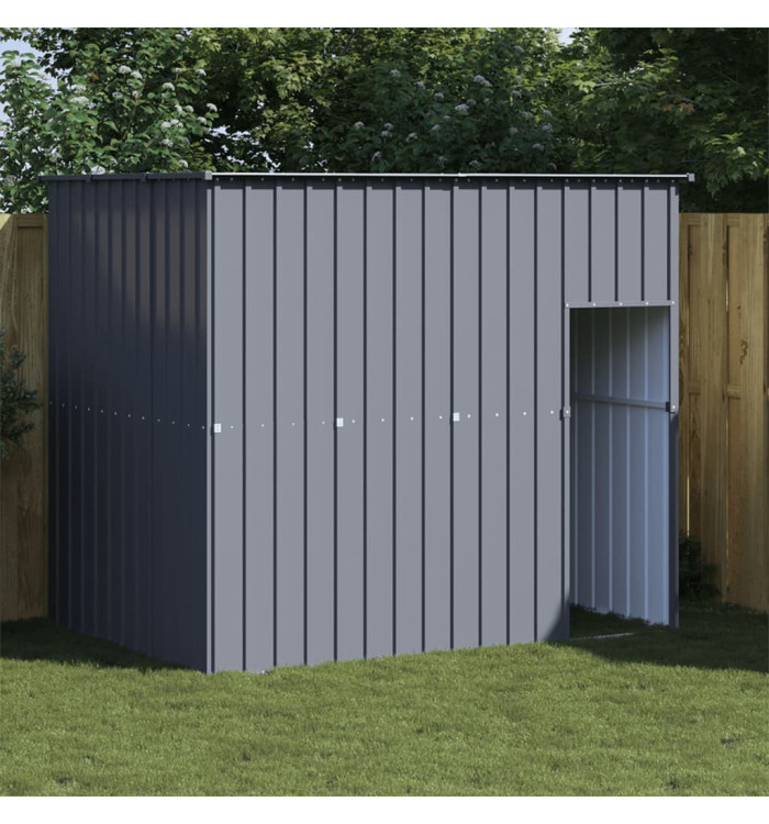 Niche pour chien avec toit anthracite acier galvanisé | Mobilier & Déco