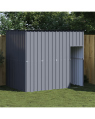 Niche pour chien avec toit anthracite acier galvanisé | Mobilier & Déco