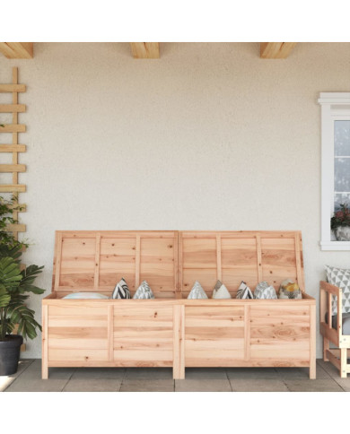 Boîte de rangement de jardin 198,5x50x56,5 cm bois massif sapin | Mobilier & Déco