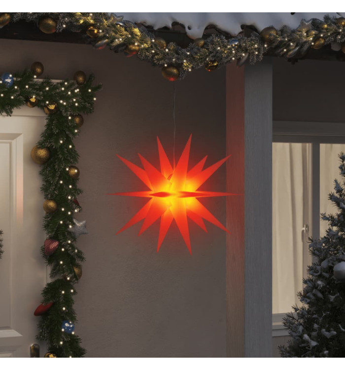 Lumière de Noël avec LED pliable rouge 57 cm | Mobilier & Déco