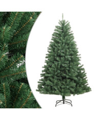 Sapin de Noël artificiel à charnières avec support vert 300 cm | Mobilier & Déco
