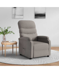 Fauteuil inclinable Taupe Tissu | Mobilier & Déco