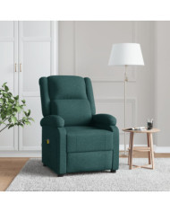 Fauteuil de massage Vert foncé Tissu | Mobilier & Déco