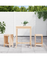 Ensemble de bar de jardin 3 pcs bois de pin massif | Mobilier & Déco