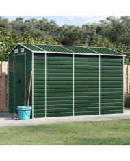 Abri de jardin vert 191x300x198 cm acier galvanisé | Mobilier & Déco