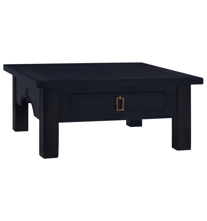Table basse Café noir clair 68x68x30 cm Bois d'acajou massif | Mobilier & Déco