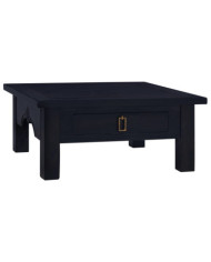 Table basse Café noir clair 68x68x30 cm Bois d'acajou massif | Mobilier & Déco