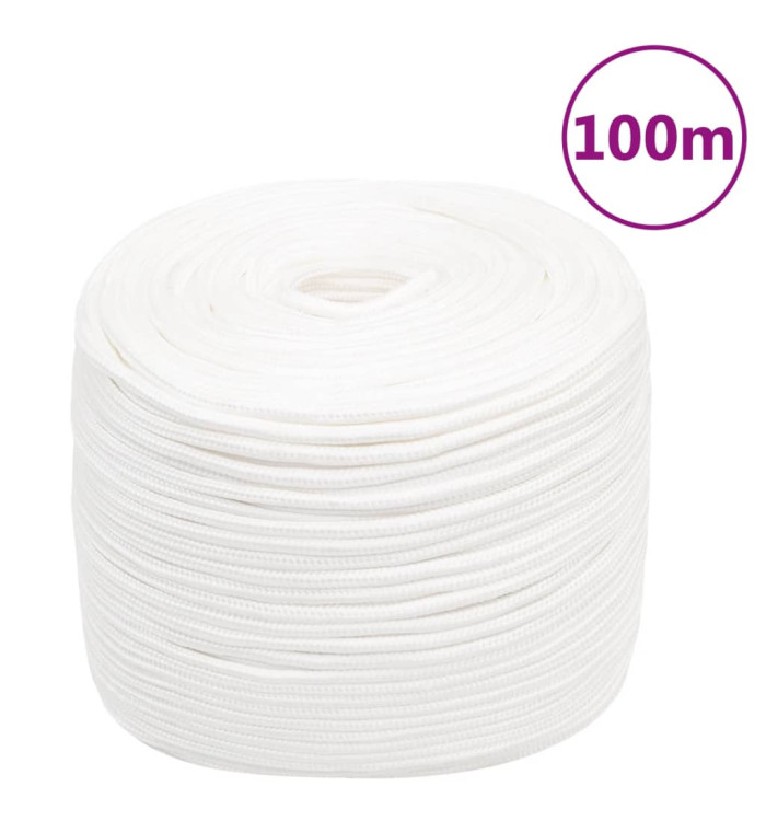 Corde de bateau Blanc complet 6 mm 100 m Polypropylène | Mobilier & Déco