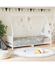 Cadre de lit pour enfants blanc 80x200 cm bois de pin massif | Mobilier & Déco